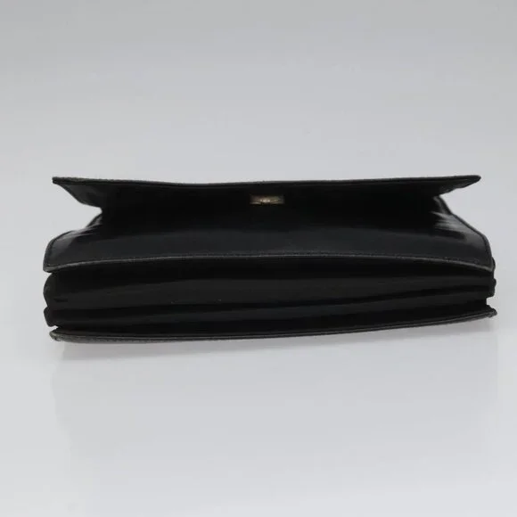 PRADA Hand Bag Nylon Leather Black Auth